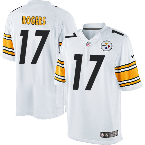 Men's Limited Eli Rogers Nike Jersey White Road - #17 NFL Pittsburgh Steelers